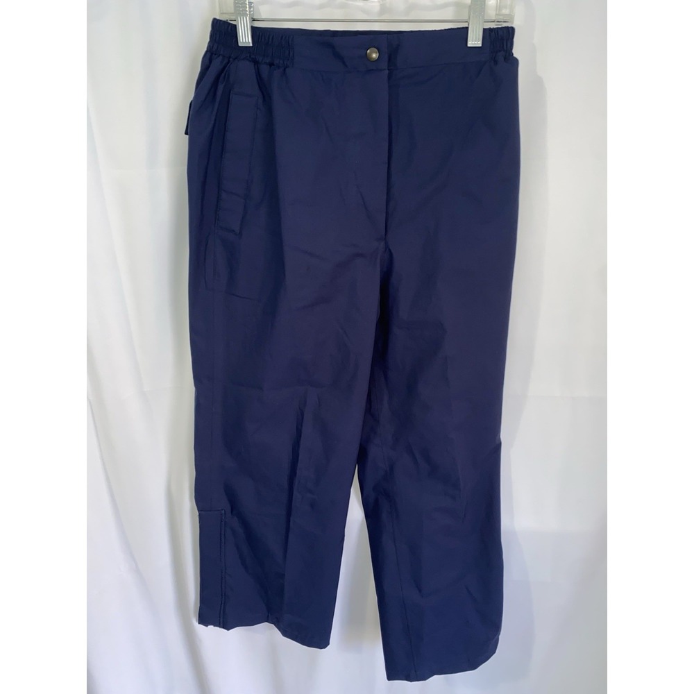Tourney Gore-Tex Pants Mens Large Navy Blue Wind Waterproof Golf‎ Ankle Zip